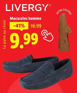 Lidl LIVERGY Mocassins homme offre