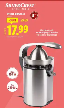 Lidl SilverCrest Presse-agrumes offre