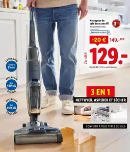 Lidl Nettoyeur de sols durs sans fil offre