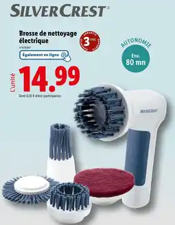 Lidl SilverCrest Brosse de nettoyage électrique offre
