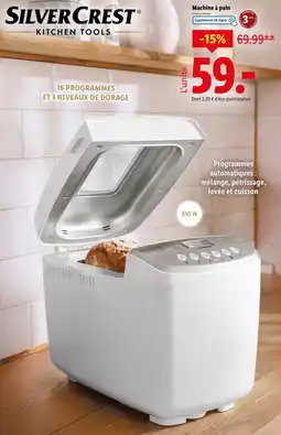 Lidl SilverCrest Machine à pain offre