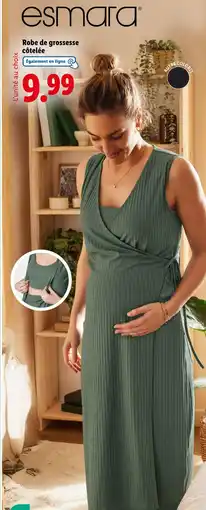 Lidl Esmara Robe de grossesse côtelée offre