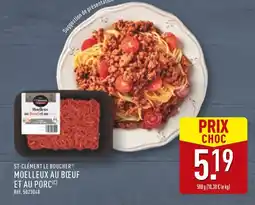 ALDI ST-CLÉMENT LE BOUCHER MOELLEUX AU BŒUF ET AU PORC offre