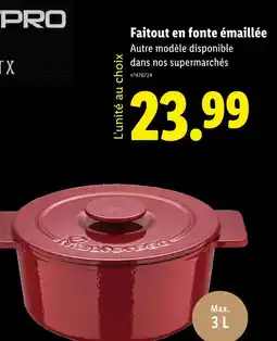 Lidl Maestro Faitout en fonte émaillée offre