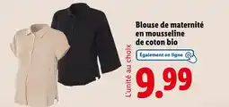 Lidl Blouse de maternité offre