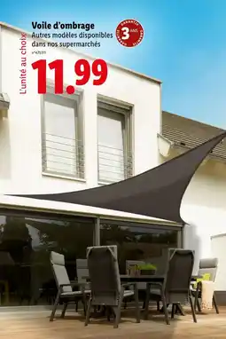 Lidl Voile d’ombrage offre