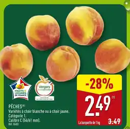 ALDI Pêches offre