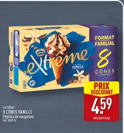 ALDI EXTRÊME Extrême 8 Cônes Vanille offre