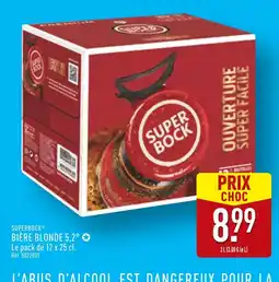 ALDI SUPERBOCK BIÈRE BLONDE 5,2° offre
