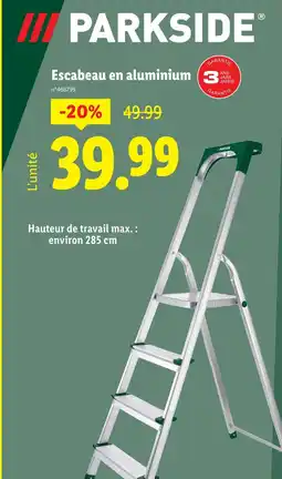 Lidl PARKSIDE Escabeau en aluminium offre