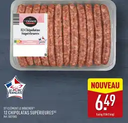 ALDI ST-CLÉMENT LE BOUCHER 12 chipolatas supérieures offre