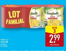 ALDI BONDUELLE Maïs sans sucres ajoutés offre