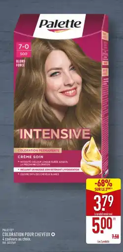 ALDI PALETTE Coloration pour cheveux offre