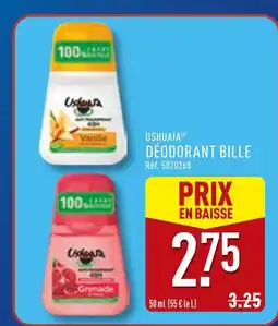 ALDI USHUAIA Déodorant bille Vanille offre