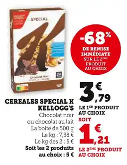 Super U KELLOGG'S CEREALES SPECIAL K offre