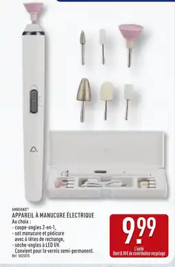 ALDI AMBIANO Appareil à manucure électrique offre