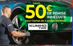 Euromaster Kumho tire Jusqu’à 50€ de remise immédiate pour l’achat de 4 pneus Kumho offre