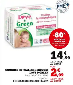 Super U LOVRANDGREEN Couches hypoallergeniques offre