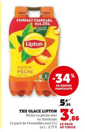 Super U LIPTON Thé glace offre