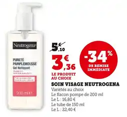 Super U NEUTROGENA Soin visage offre