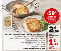 Super U GALETTE POMME DE TERRE D'ALSACE offre