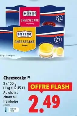 Lidl Mcennedy - cheesecake offre