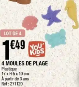La Foir'Fouille 4 moules de plage offre