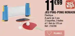 La Foir'Fouille Jeu ping-pong nomade offre