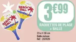 La Foir'Fouille Raquettes de plage + balle offre