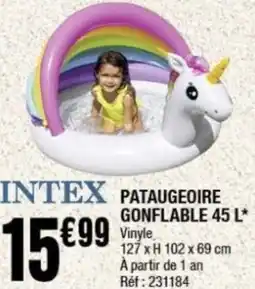 La Foir'Fouille Intex pataugeoire gonflable 45L offre