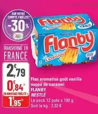 G20 Nestlé - flan aromatise goût vanille nappé de caramel offre