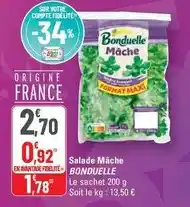 G20 Bonduelle - salade mâche offre