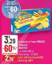 G20 Nestlé - 4 glaces à l'eau pirulo tropical offre