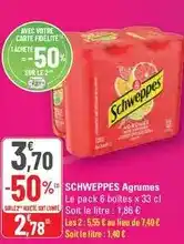 G20 Schweppes - agrumes offre