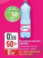 G20 Contrex - eau minérale naturelle offre