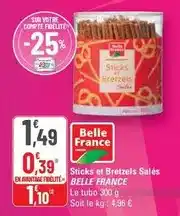 G20 Belle france - sticks et bretzels salés offre