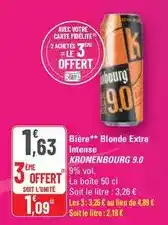 G20 Kronenbourg - bière blonde extra intense offre