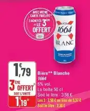 G20 1664 - bière blanche offre