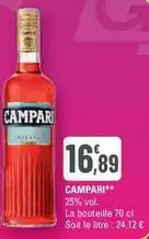 G20 Campari - 25% vol offre