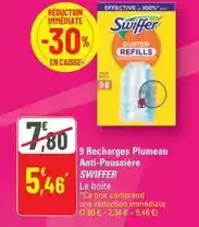 G20 Swiffer - recharges plumeau anti-poussiere offre