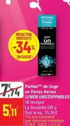 G20 Lenor - parfum de linge en perles aérien offre