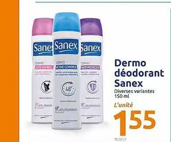 Action Dermo Deodorant Sanex offre