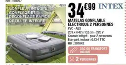 La Foir'Fouille INTEX Matelas gonflable électrique 2 personnes offre
