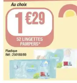 La Foir'Fouille 52 lingettes pampers offre
