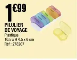La Foir'Fouille Pilulier de voyage offre