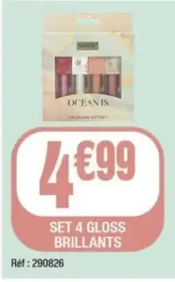 La Foir'Fouille Set 4 gloss brillants offre