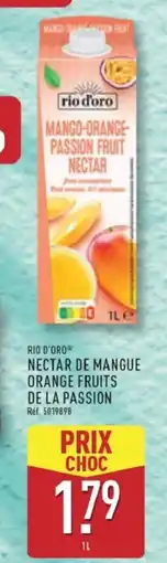 ALDI RIO D'ORO Nectar de mangue orange fruits de la passion offre