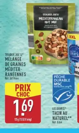 ALDI TRADER JOE'S mélange de graines méditer- raneennes offre