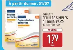 ALDI EXPERTIZ Feuilles simples ou doubles offre
