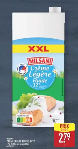 ALDI MILSANI Crème légère fluide uht offre